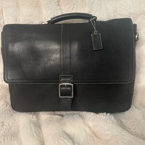 COACH Black Leather unisex  Briefcase
. 17” by 13”